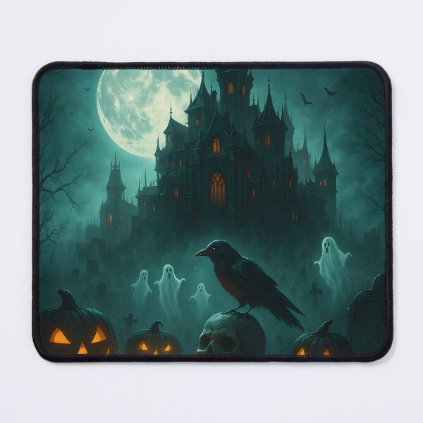 Item preview, Haunted Graveyard with Raven designed and sold by Duongvantoan.