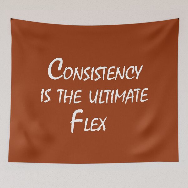 Item preview, Consistency Is The Ultimate Flex – Discipline & Motivation Quote Design designed and sold by ArtNestVerse.