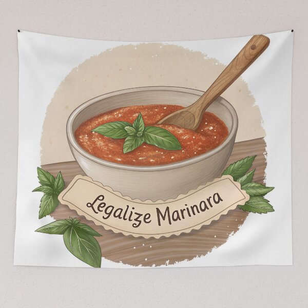 Item preview, Legalize Marinara Bowl Badge – Funny Pasta Sauce Vintage  designed and sold by VividOrganica.