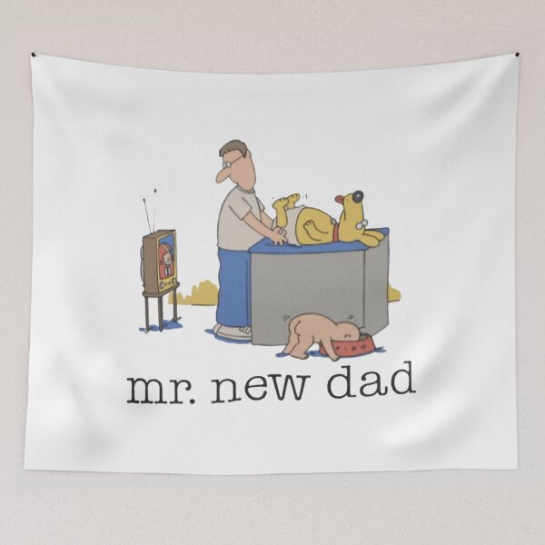 Item preview, Mr. New Dad Baby Diaper Dog designed and sold by AlvinaZboncak.
