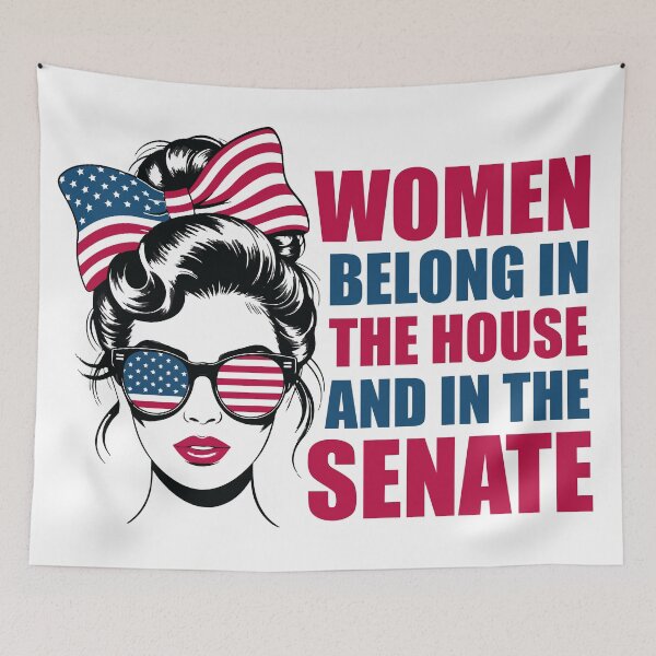 Item preview, Feminist American Woman Funny Quote designed and sold by Epic Love Designs.