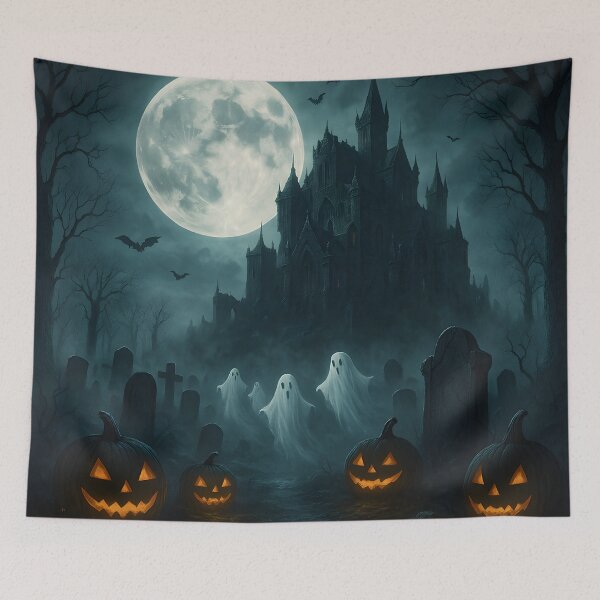 Item preview, Dark Haunted Castle with Ghosts designed and sold by Ngothanhvinh.