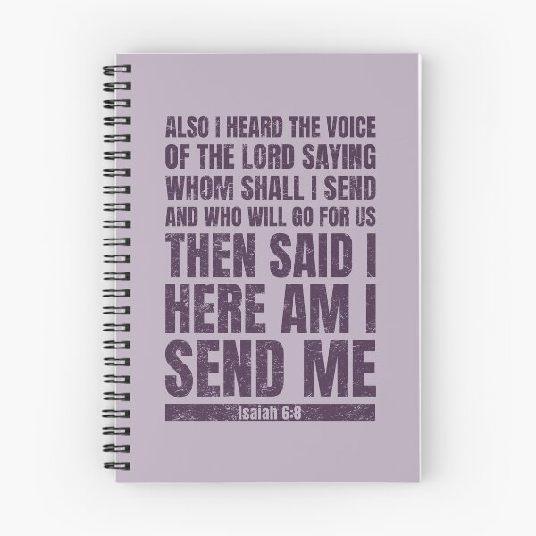 Item preview, Isaiah 6:8 Here Am I Send Me, Bible Verse from the King James Version designed and sold by Angela Dow.