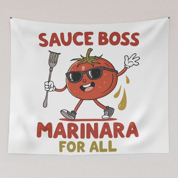 Item preview, Sauce Boss Tomato – Funny Marinara Cartoon  designed and sold by VividOrganica.