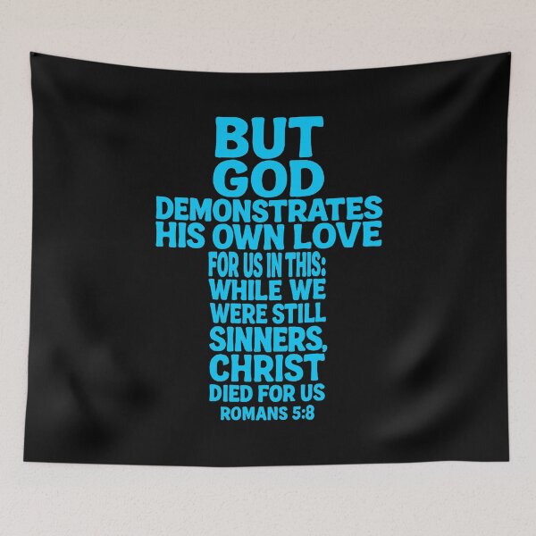 Item preview, Romans 5:8 Christ Died For Us designed and sold by plushism.