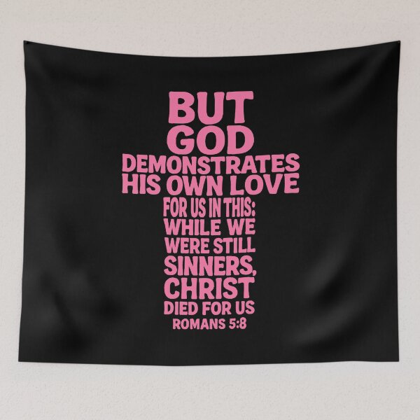 Item preview, Romans 5:8 Christ Died For Us designed and sold by plushism.
