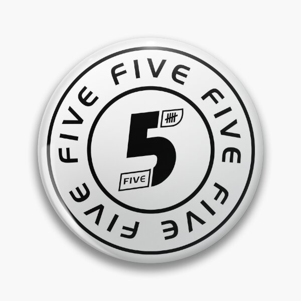Item preview, FIVE 5 5ive - Circular Emblem from their iconic debut album! (black version) designed and sold by meliebel.