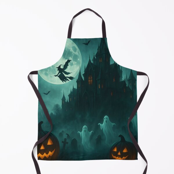 Item preview, Witch Flying Over Haunted Castle designed and sold by Duongvantoan.