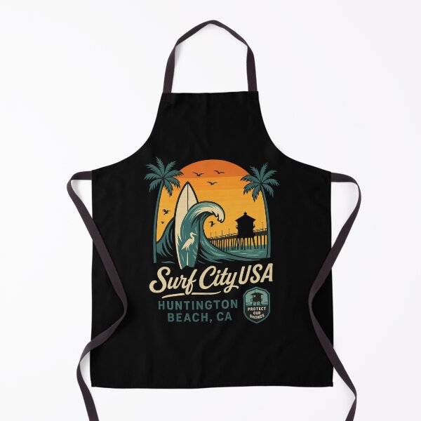 Item preview, Surf City USA – Modern Huntington Beach Pier & Surfboard Design designed and sold by getpressedshirt.