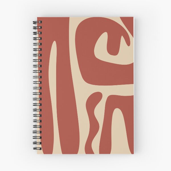 Item preview, Mid Century Modern Abstract Kwaito Pattern in Rust and Beige designed and sold by kierkegaard.