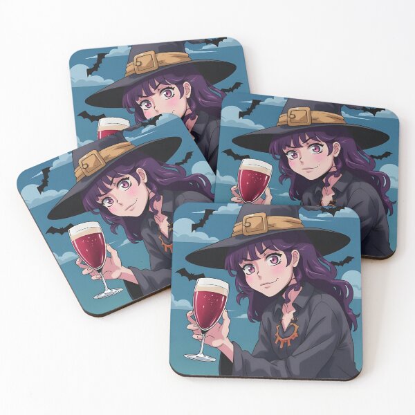 Item preview, Purple Witch with Wine – Spooky Cute Design designed and sold by Dream Magic Co.