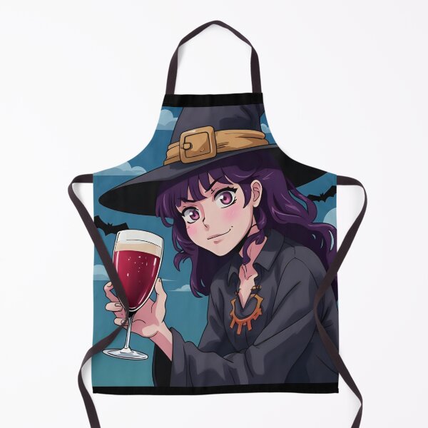 Item preview, Purple Witch with Wine – Spooky Cute Design designed and sold by Dream Magic Co.