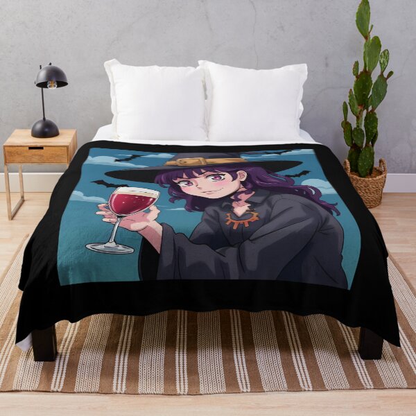 Item preview, Purple Witch with Wine – Spooky Cute Design designed and sold by Dream Magic Co.
