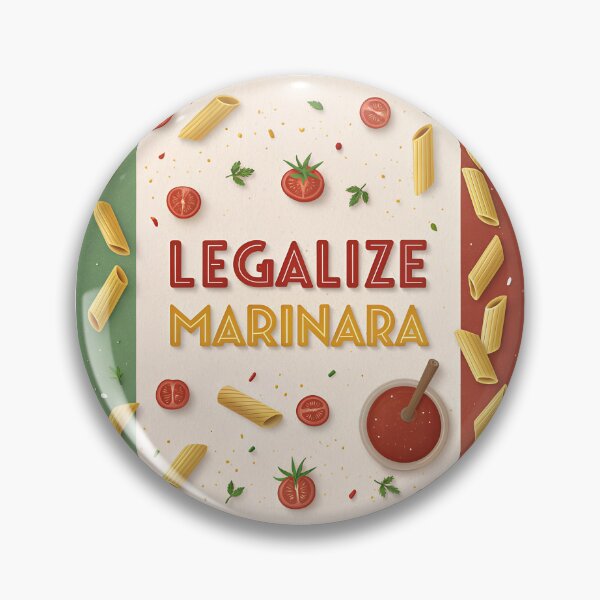Item preview, Legalize Marinara Typography – Retro Pasta  designed and sold by VividOrganica.