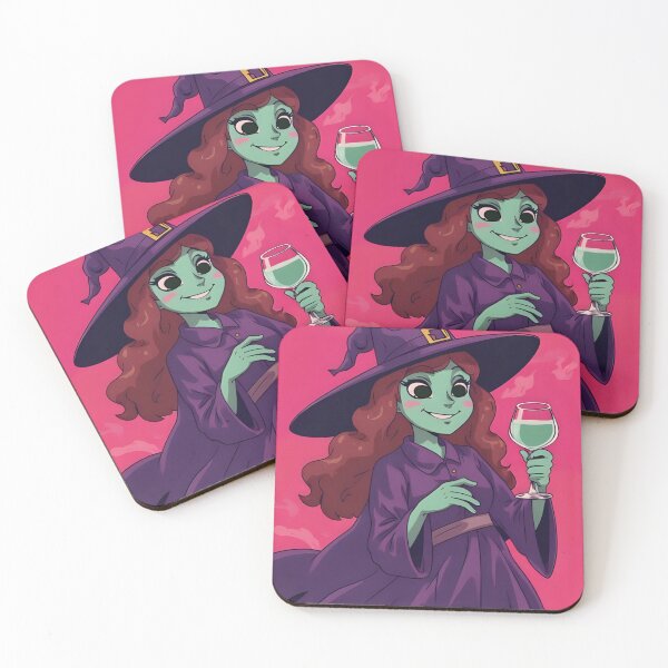 Item preview, Elegant Green Witch – Haunted Wine Night designed and sold by Dream Magic Co.