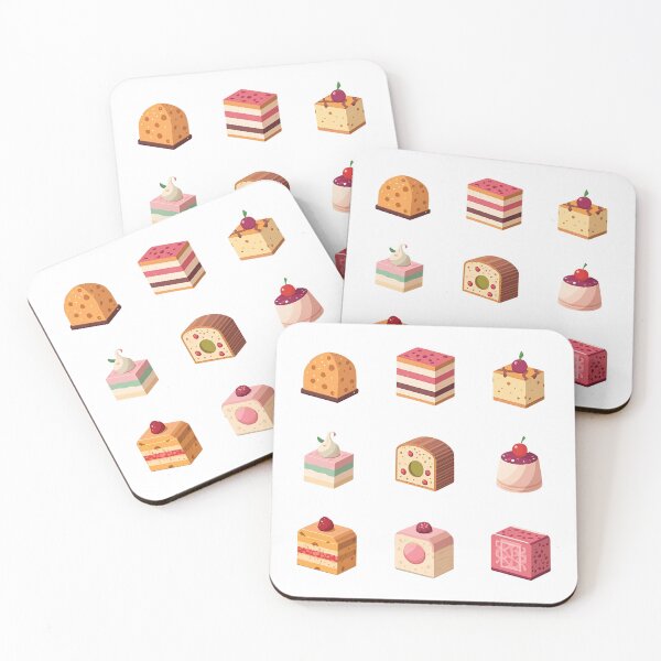Item preview, Cute Isometric Dessert and Cake Variety Sticker Sheet designed and sold by Dewer Shop.