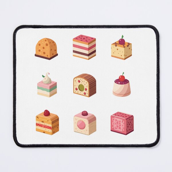 Item preview, Cute Isometric Dessert and Cake Variety Sticker Sheet designed and sold by Dewer Shop.