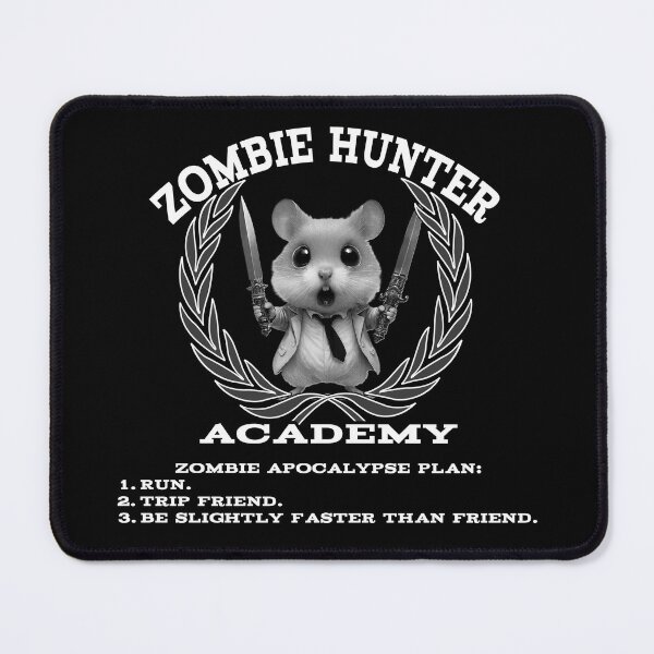 Item preview, Zombie Hunter Academy – Hamster Apocalypse Survival Plan designed and sold by A-T-H.