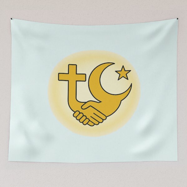 Item preview, Golden Interfaith Unity Symbol – Peace, Love & Coexistence Design designed and sold by Design by Anthony .