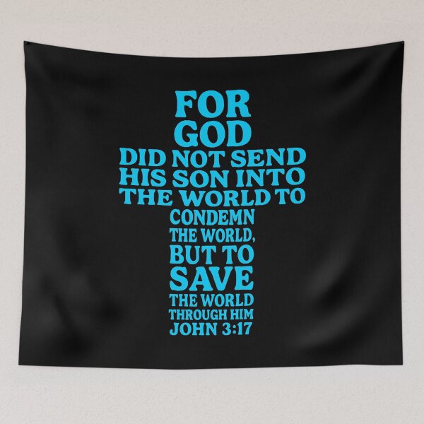 Item preview, John 3:17 For God Send His Son To Save The World Through Him designed and sold by plushism.