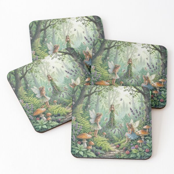 Item preview, Fairies in a Beautiful Garden designed and sold by Mamooka59.