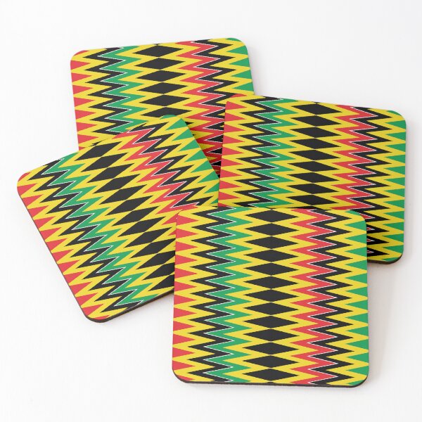 Item preview, African Kente Zig Zag Chevrons Pattern designed and sold by HotHibiscus.