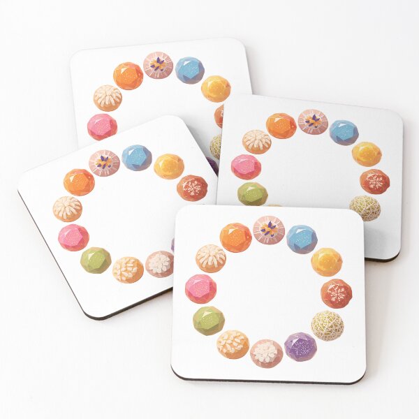 Item preview, Geometric Low-Poly Chocolate Bonbons Gourmet Candy Art designed and sold by Dewer Shop.