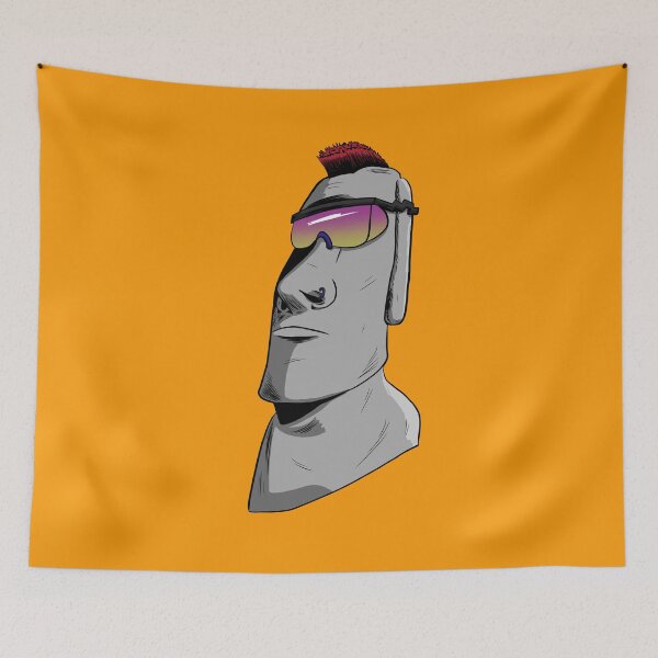 Item preview, Easter Island Punk designed and sold by blacksnowcomics.