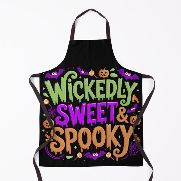 Item preview, Wickedly Sweet and Spooky Halloween Quote with Pumpkins, Bats and Candy designed and sold by PeteLawliiet.