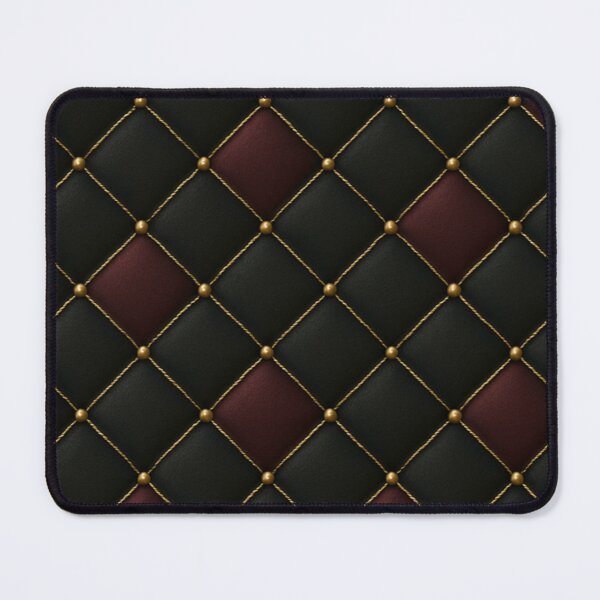 Item preview, Luxury Quilted Pattern | Black & Maroon with Golden Accents designed and sold by Bellassi.