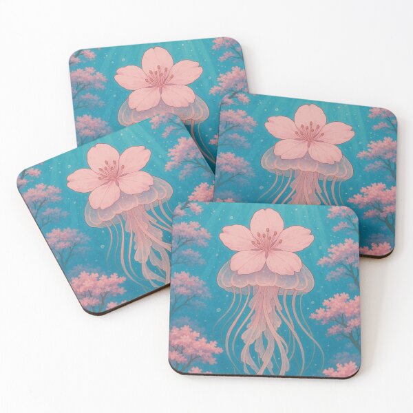 Item preview, Elegant Sakura Jellyfish designed and sold by Cozy Moss Studio.