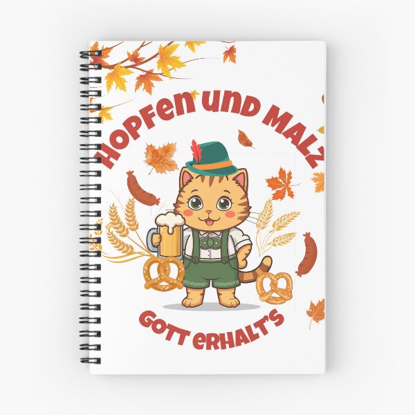 Item preview, Hopfen und Malz Gott Erhalt’s – Cute Oktoberfest Cat in Lederhosen Sticker designed and sold by NovaRune.