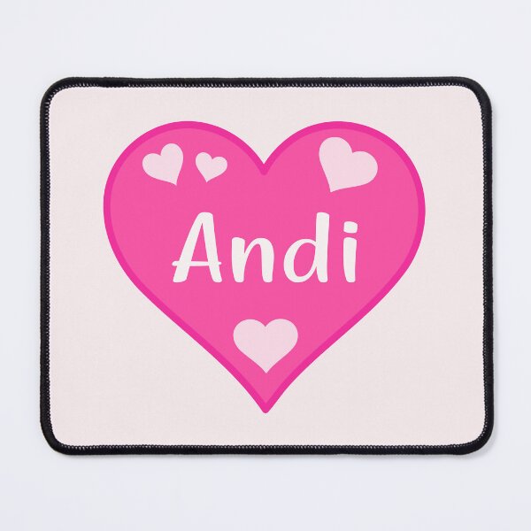 Item preview, Andi Name Pink Heart designed and sold by Jeallan Designs.