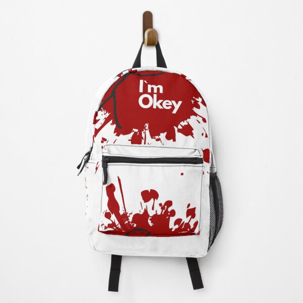 Item preview, Stickman Humor – “I’m Okey” blood splash design designed and sold by Artistica1234.