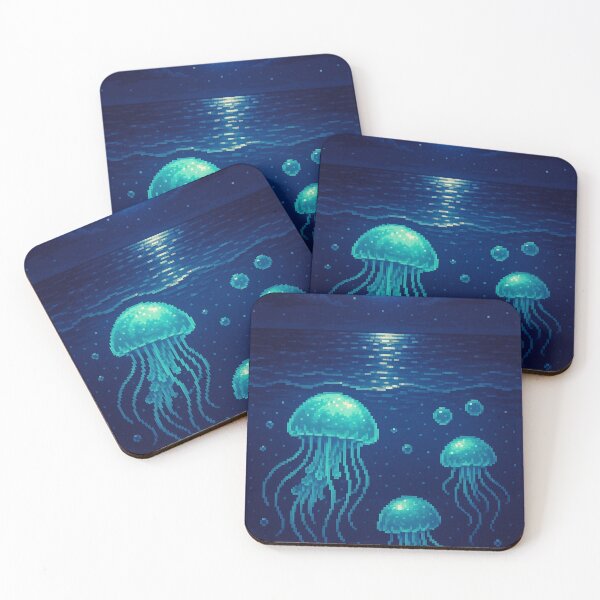 Item preview, Jellyfish Under Moonlight designed and sold by Cozy Moss Studio.