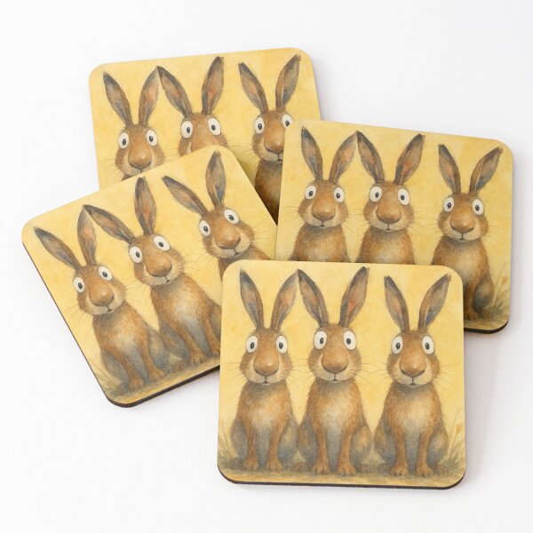 Item preview, Cute Hare Rabbit Family PRiNTS ' THe BuSKeRS ‘ BY SHIRLEY MACARTHUR designed and sold by Shirley MacArthur Art.
