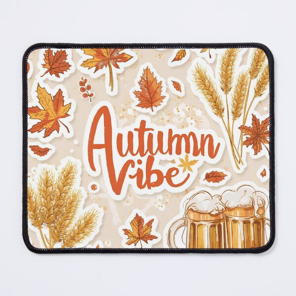 Item preview, Autumn Vibes: Falling Leaves, Wheat, and Beer Steins designed and sold by NovaRune.