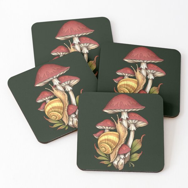 Item preview, Snail Mushroom Fern Cottagecore Goblincore Therian Forest Witch designed and sold by Veymoth.