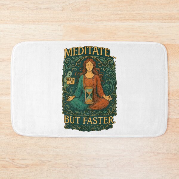 Item preview, Meditate But Faster T-Shirt | Funny Meditation Art Nouveau designed and sold by MySpiritTravels.