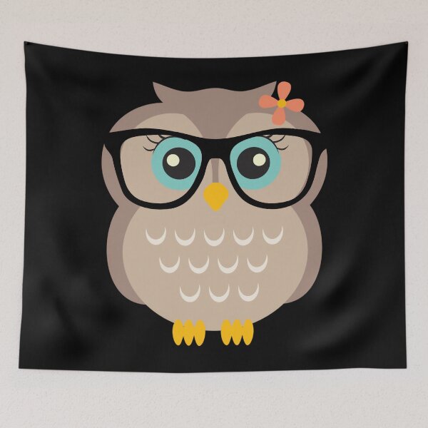 Item preview, Cute Hipster 	 Owl 	 	 designed and sold by pzimlngk29.