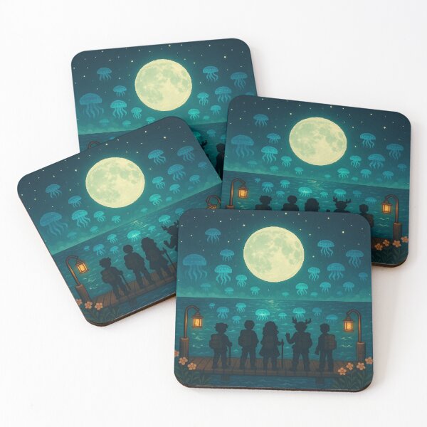 Item preview, Dance of the Moonlight Jellies designed and sold by Cozy Moss Studio.