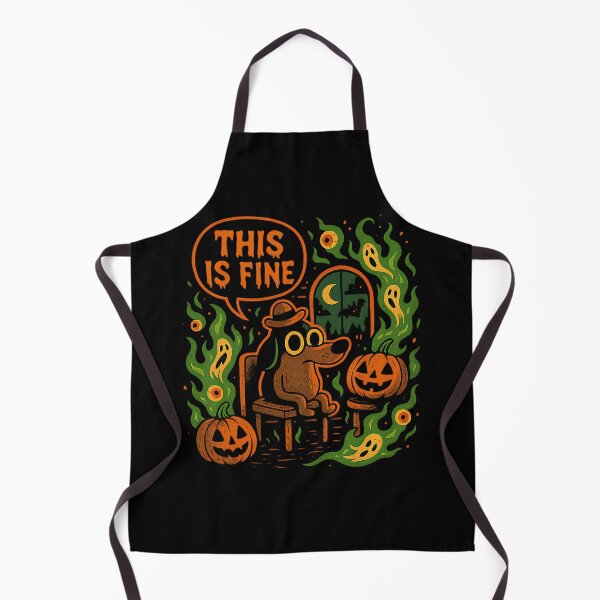 Item preview, Dog In Funny Cartoon Fire Meme designed and sold by GaetanoOkuneva.