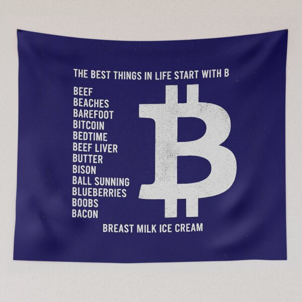 Item preview, Best Things Start with B — Bitcoin / Breast Milk Ice Cream Edition designed and sold by Pjotre7.