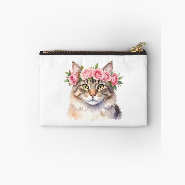 Item preview, CAT WITH FLOWER CROWN designed and sold by cubiask.