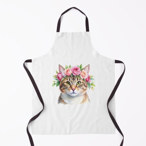Item preview, CAT WITH FLOWER CROWN designed and sold by cubiask.