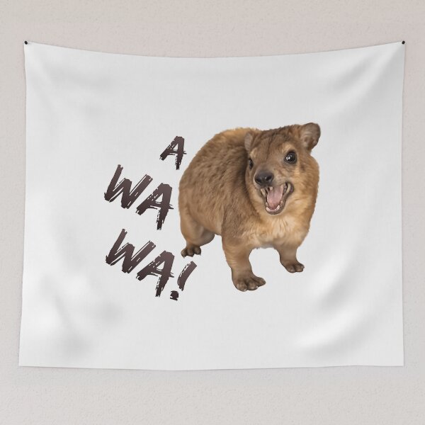 Item preview, Awawa Angry Screaming Hyrax Meme designed and sold by GaetanoOkuneva.