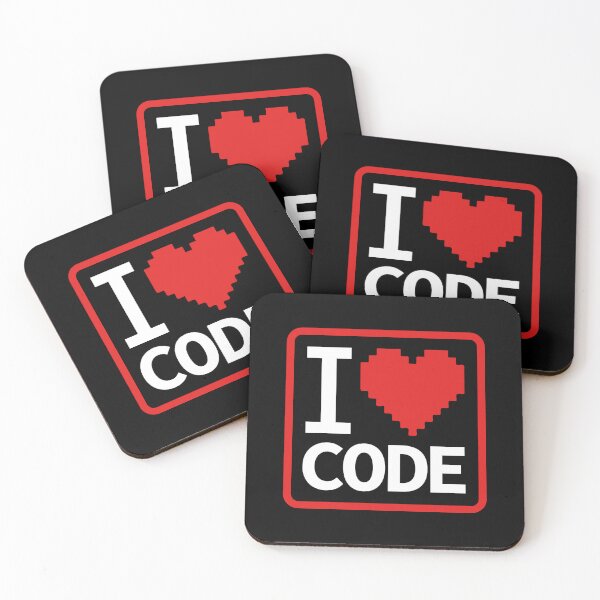 Item preview, I Love Code Programming Heart Design designed and sold by PO3Designs.