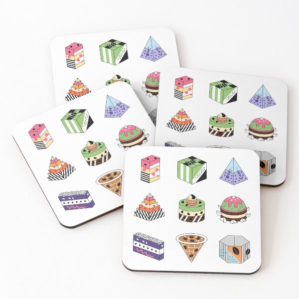 Item preview, 80s Memphis Design Style Abstract Geometric Desserts designed and sold by Dewer Shop.