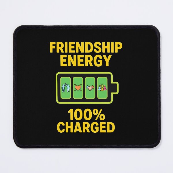 Item preview, Fully Charged with Friendship – Positive Vibes Tee designed and sold by the2ndwilliam.