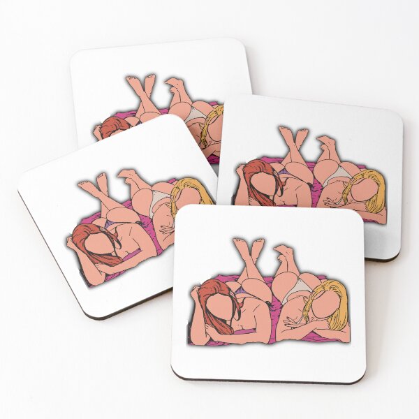 Item preview, Silueta de chicas en la playa designed and sold by Hedon77.